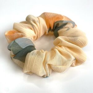 Yellow floral fall Scrunchie